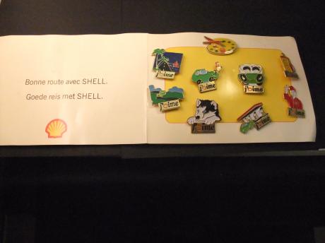 Shell pins in origineel boekje complete serie (3)